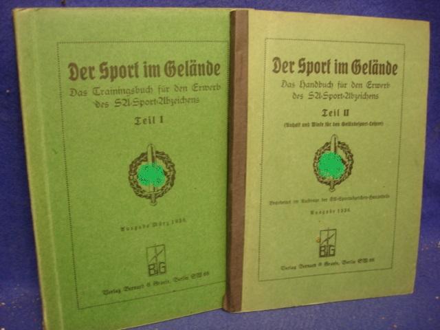 Der Sport im Gelände. Das Trainings- und Handbuch für den Erwerb des SA-Sport-Abzeichens. Teil I und Teil II. Ausgabe 1936.