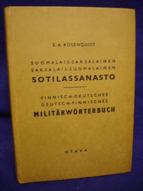 Finnisch-Deutsches / Deutsch-Finnisches Militärwörterbuch. Kriegsausgabe 1944!