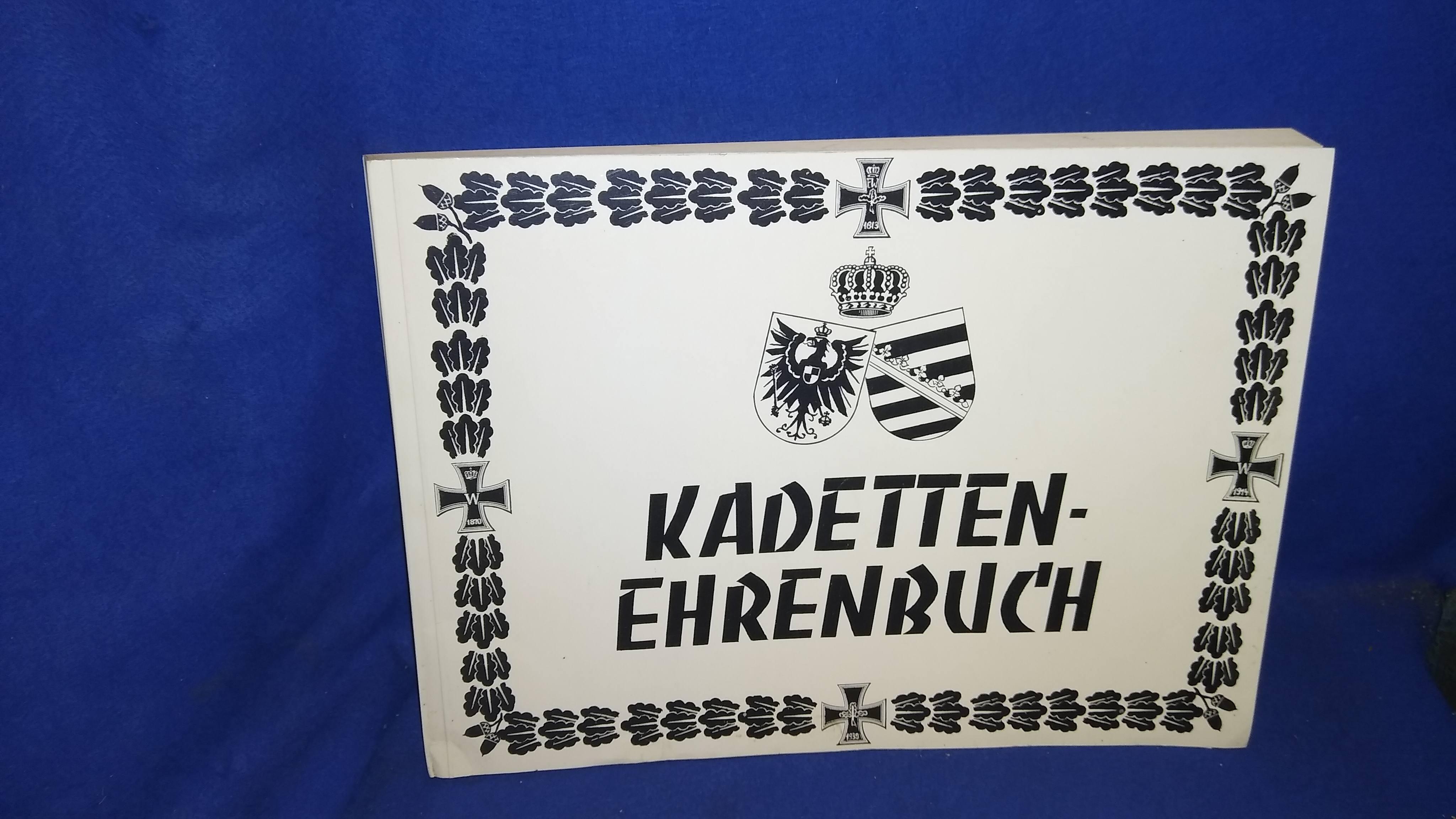 Ehrenbuch Königlich Preußischer und Sächsischer Kadetten.