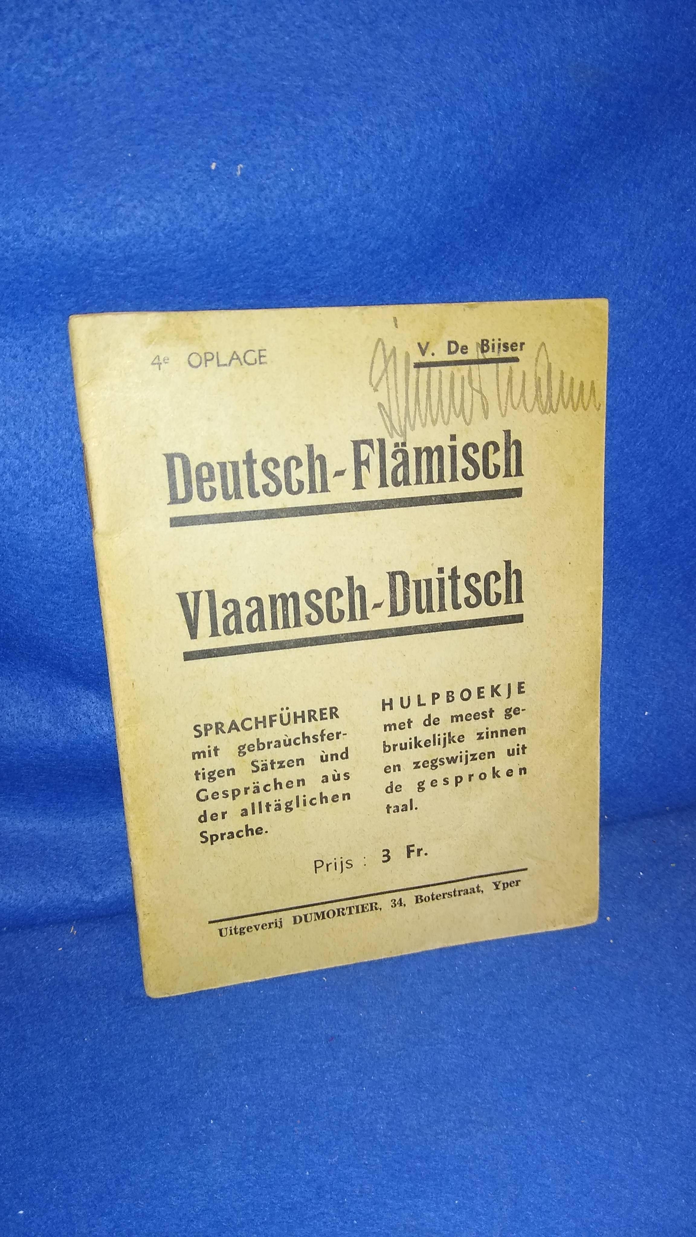 Deutsch-Flämischer Soldatensprachführer.