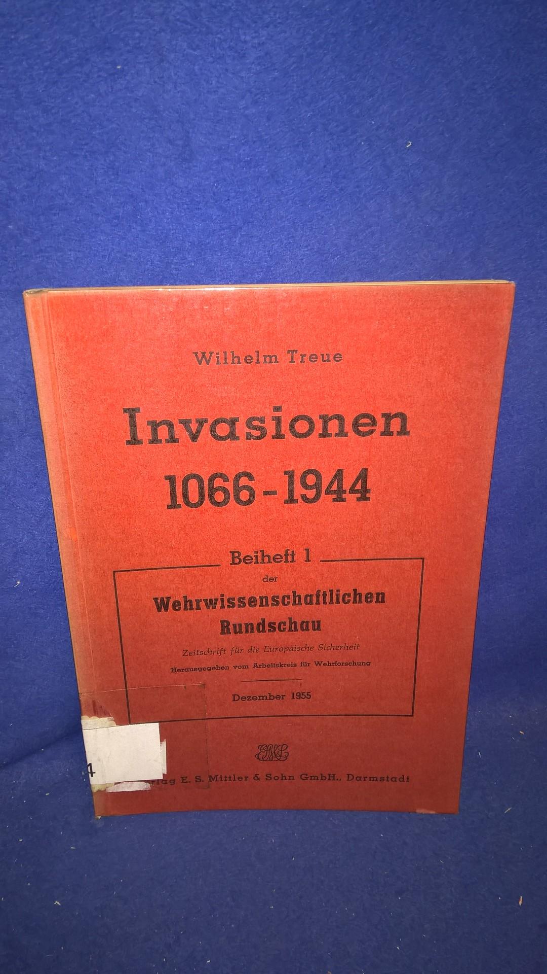 Invasionen 1066-1944. Eine Studie zur Geschichte des amphibischen Krieges. 