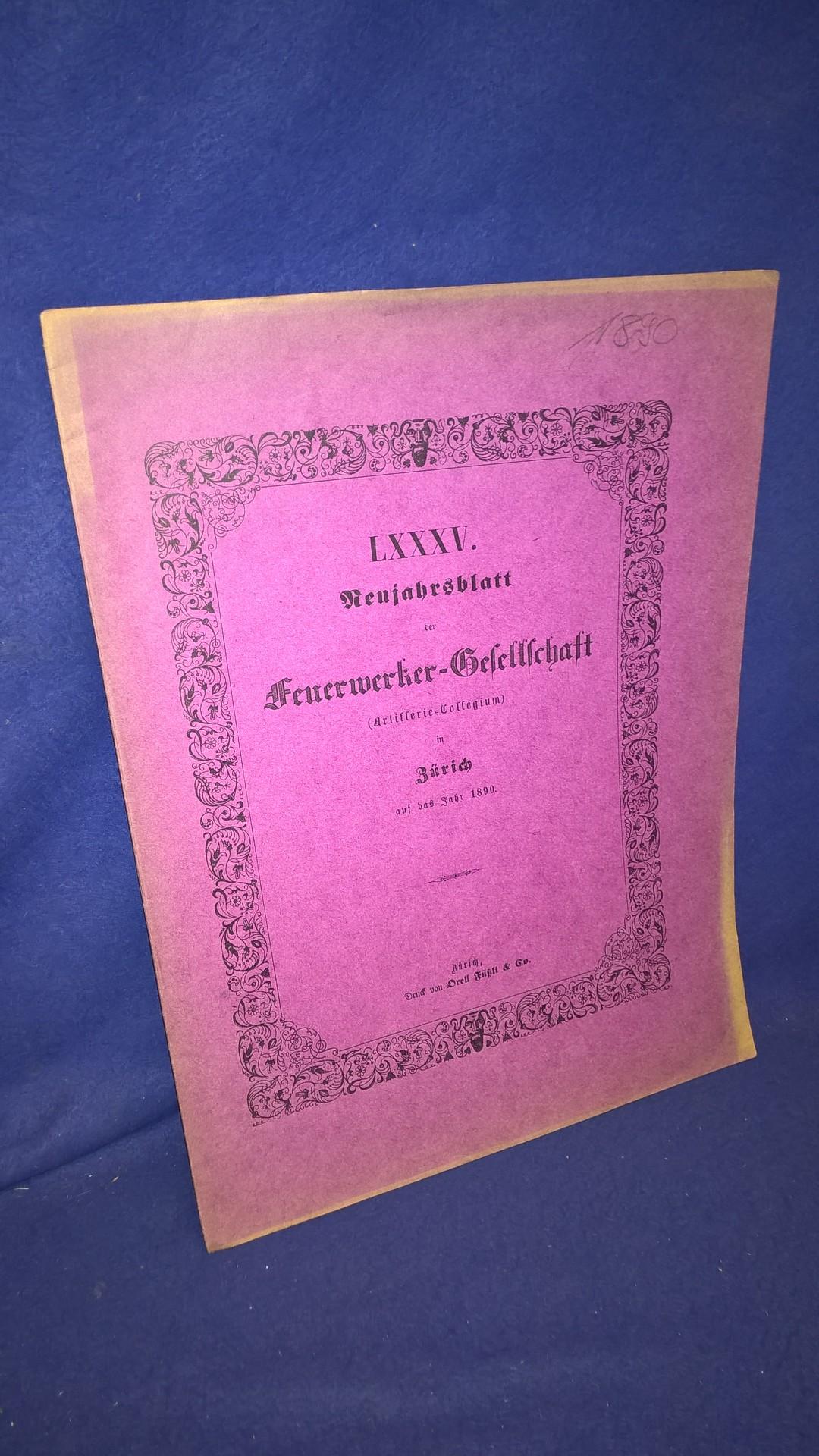 Biographie von Niklaus Emmanuel Friedrich von Coumoens, Oberst im Niederländischen Generalstab ( 1790-1832). Aus der Reihe: Neujahrsblatt der Feuerwerker-Gesellschaft ( Artillerie-Kollegium ) in Zürich auf das Jahr 1890.