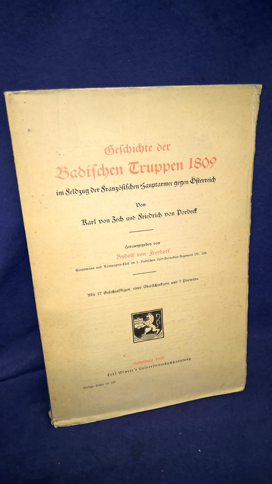 Geschichte der Badischen Truppen 1809. Im Feldzug der französischen Hauptarmee gegen Österreich. 