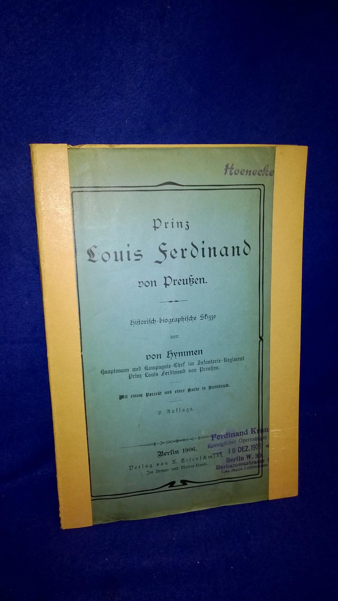 Prinz Louis Ferdinand von Preußen, historisch biographische Skizze