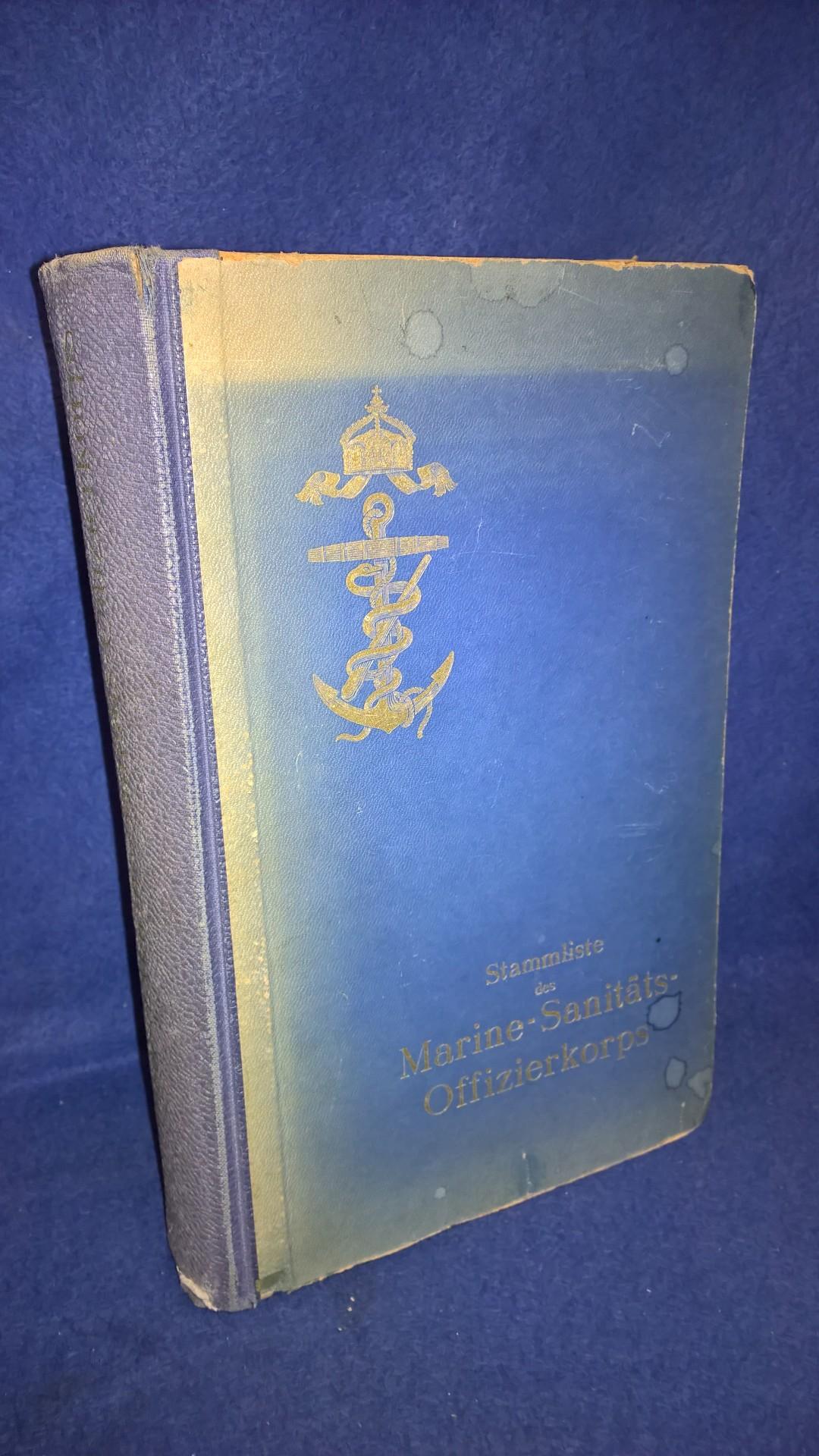 Stammliste des Marine-Sanitäts-Offizierkorps von 1848-1918. Seltene Rarität!