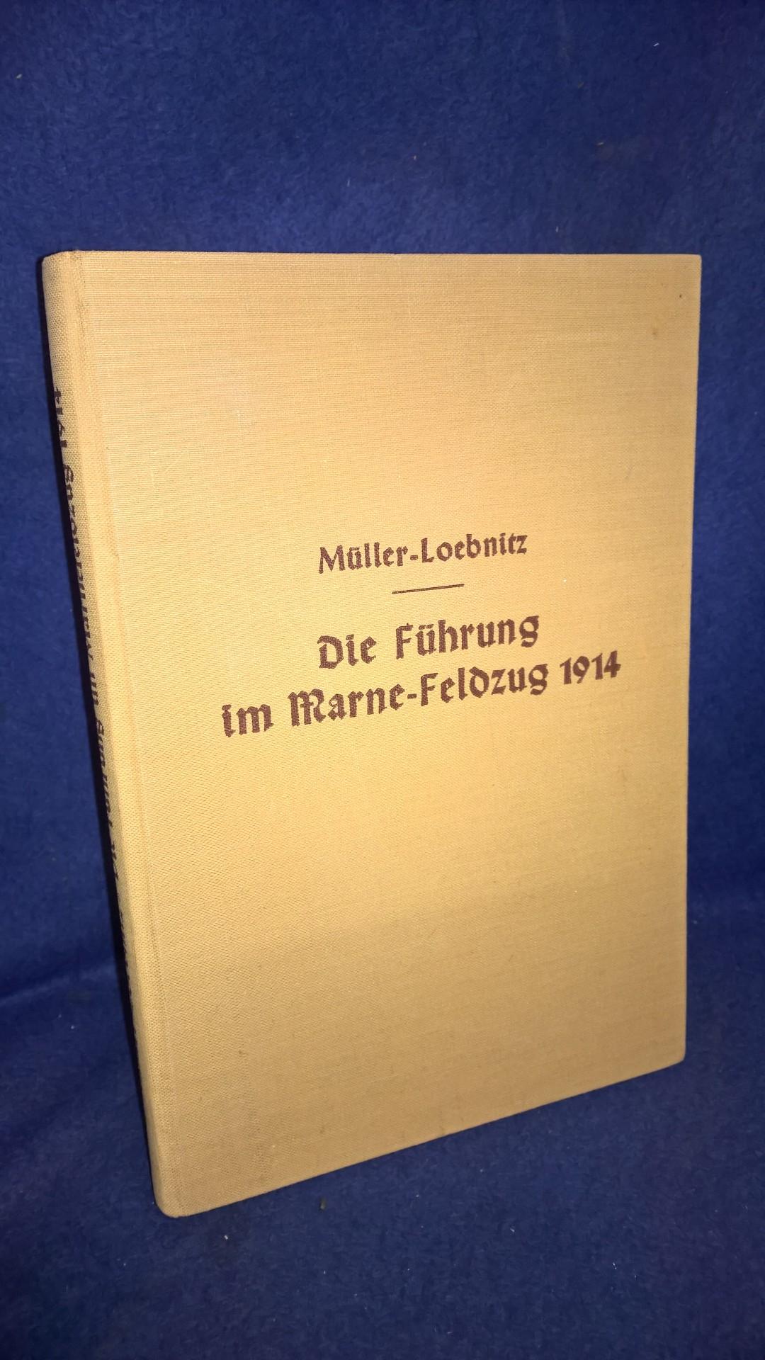 Die Führung im Marne-Feldzug 1914.