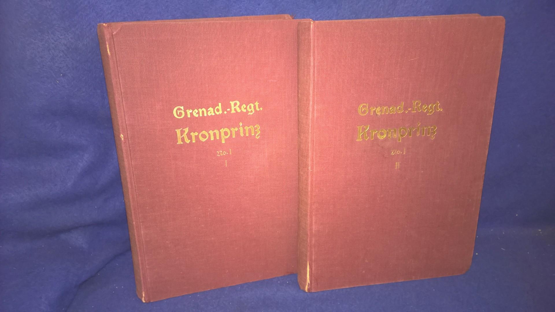 Das Grenadier-Regiment Kronprinz (1.Ostpreußisches) Nr. 1 im Weltkriege. Band 1+2, so komplett!