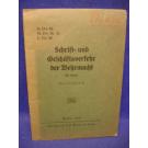 H.Dv.30. M.Dv.Nr.15 .L.Dv.30 Schrift- und Geschäftsverkehr der Wehrmacht. Vom 1. November 1939. 