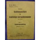 Ausbildungsvorschrift für Krankenträger und Sanitätskompanie. Heft 1 Krankenträgerausbildung. Abschnitt H-L. 1938. 