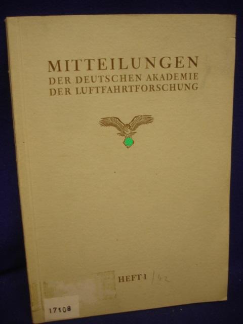 Mitteilungen der Deutschen Akademie der Luftfahrtforschung Heft 1
