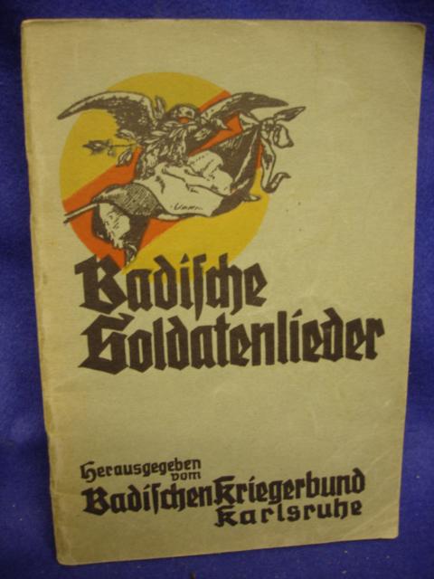 Badische Soldatenlieder. Kriegerbund Karlsruhe.