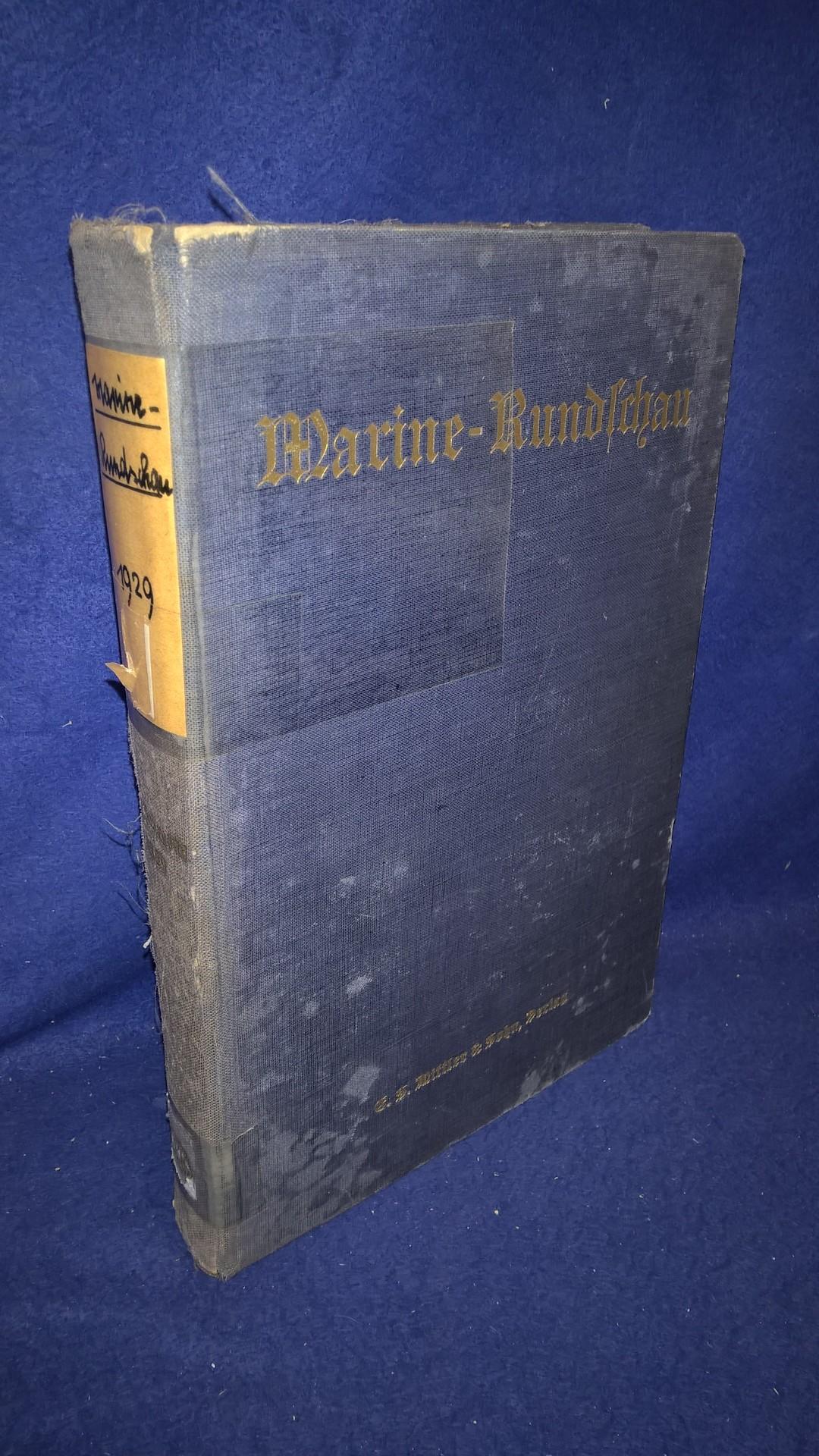 Marine-Rundschau, Monatsschrift für Seewesen. Kompletter Jahresband 1929.