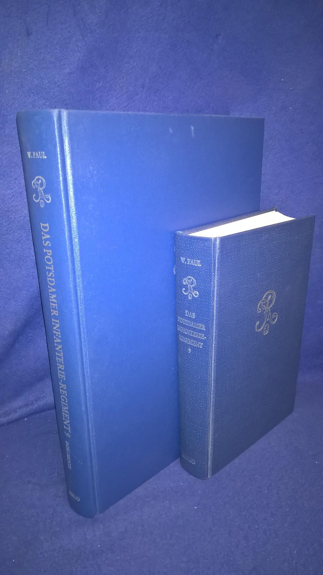 Das Potsdamer Infanterie-Regiment 9. 1918 - 1945. Preußische Tradition in Krieg und Frieden. Zwei Bände,Text- und Dokumentenband - so komplett.