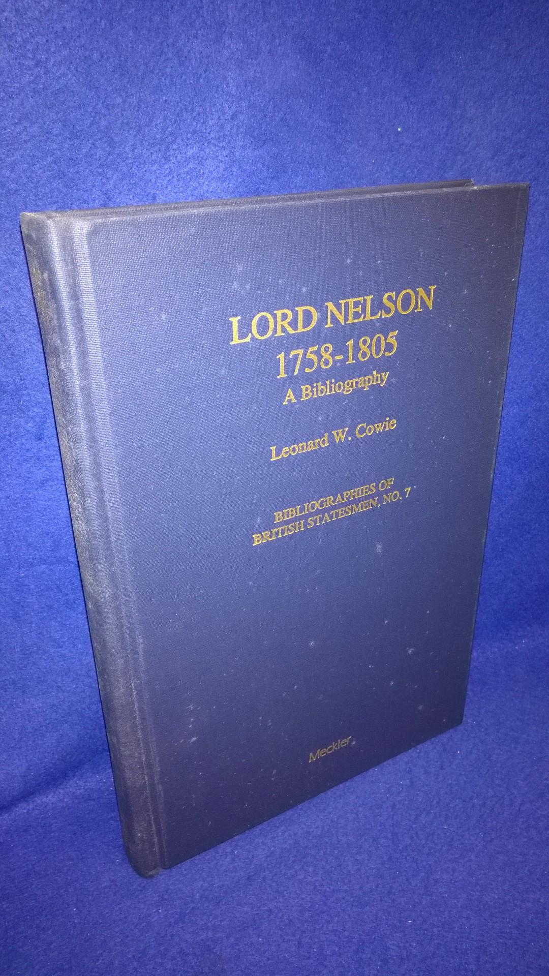 Lord Nelson 1758-1805. A Bibliography.