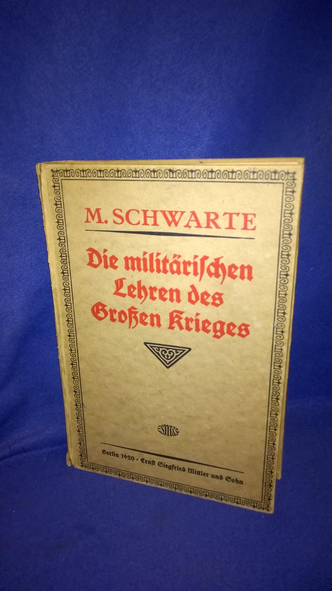 Die Militärischen Lehren des Großen Krieges. 