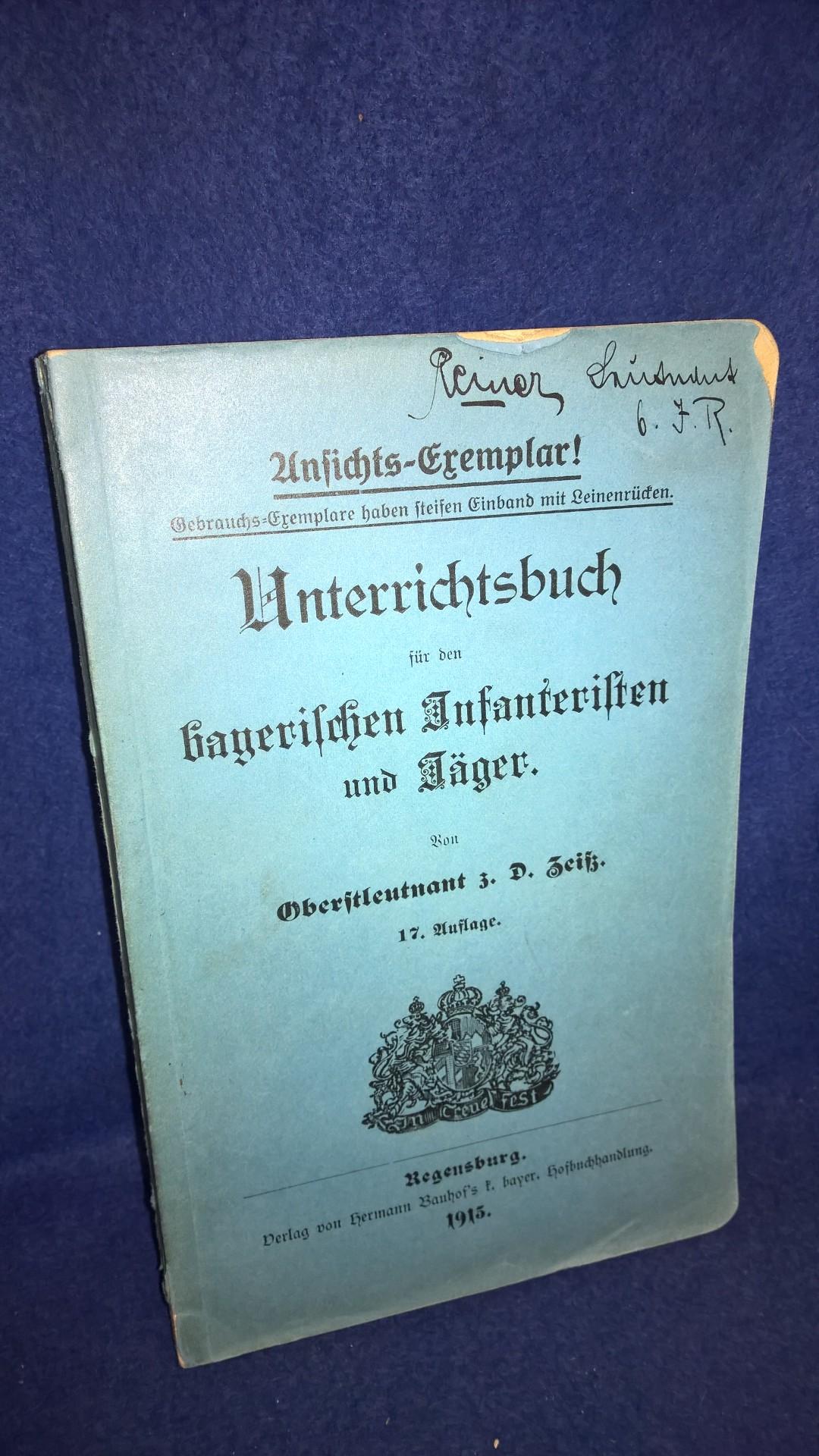  Unterrichtsbuch für den bayerischen Infanteristen und Jäger. 