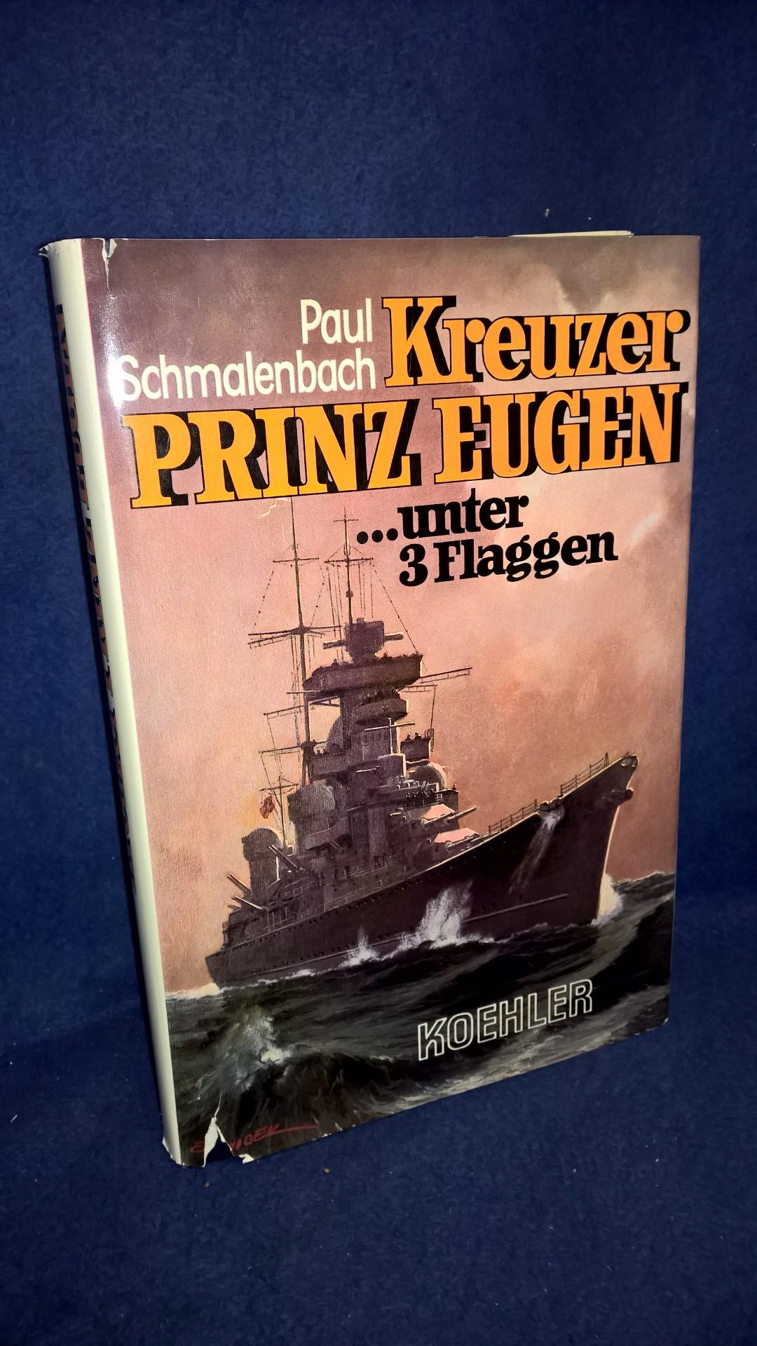 Kreuzer Prinz Eugen unter 3 Flaggen