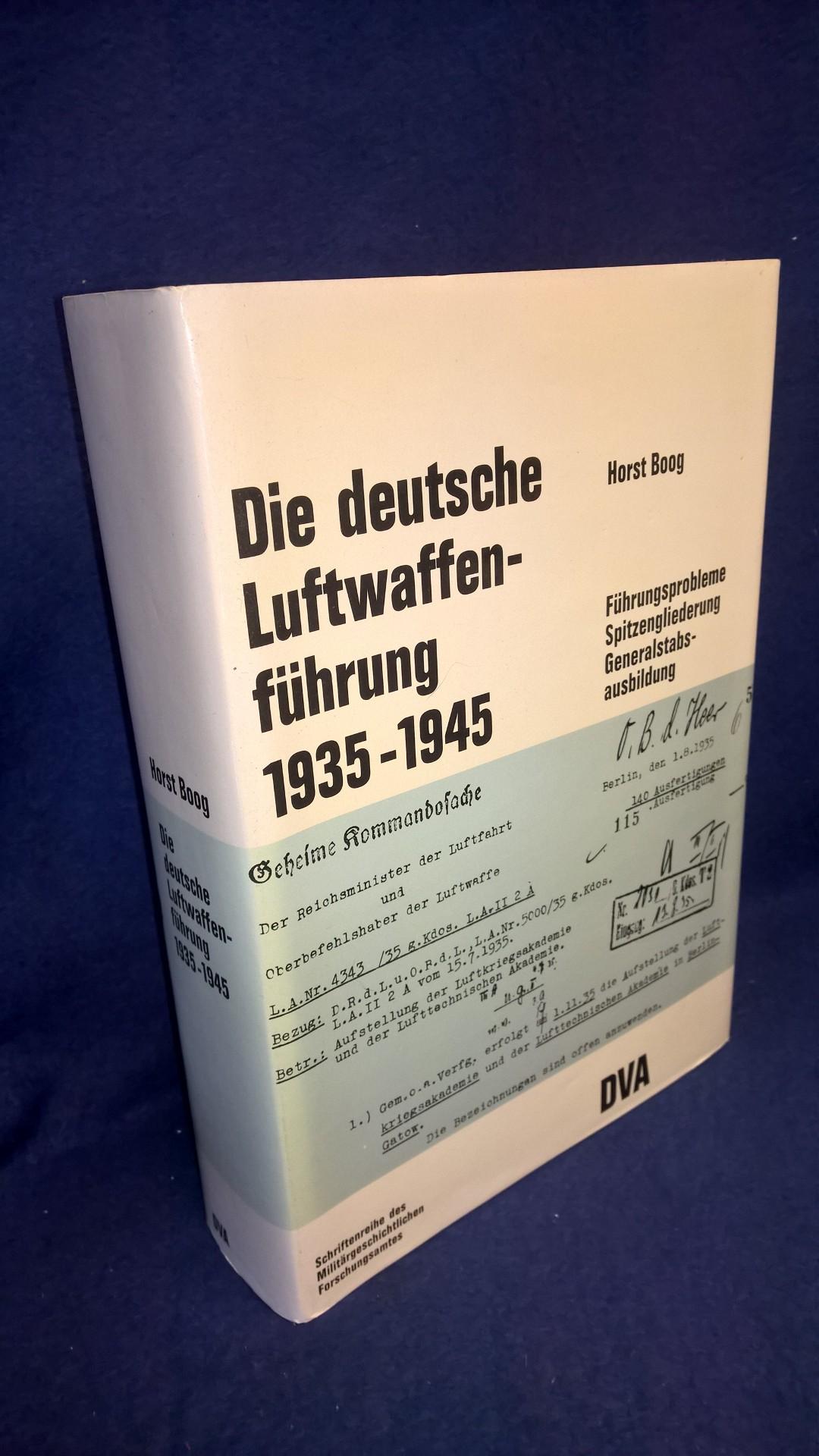Beiträge zur Militär- und Kriegsgeschichte Band 21: Die Deutsche Luftwaffenführung 1935 - 1945. Führungsprobleme, Spitzengliederung und Generalstabsausbildung.